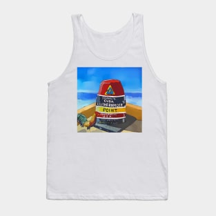 The marker that stands at the southernmost point in the US and 90 miles to Cuba in the United States Tank Top